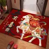 Novo tapete de chão estilo chinês do Ano da Ovelha para riqueza e prosperidade, tapete de chão auspicioso e festivo de Ano Novo, capacho de entrada, estoque do fabricante disponível