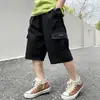 Pantalones Cortos para Niños Transfronterizos 2026 Verano Algodón Puro Pantalones para Niños Pantalones Cargo Sueltos Pantalones Casuales a la Rodilla Pantalones para Niños