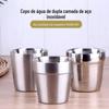 304 copo de aço inoxidável estilo coreano de camada dupla isolado copo de cerveja copo de café loja on-line de água copo de água