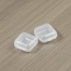 Plástico PP Mini Caja de Tapones para los Oídos Antirruido Caja de Almacenamiento para Pendientes, Anillos, Anzuelos Caja Cuadrada Pequeña Sin Cable Transparente Fabricante