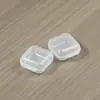 Plástico PP Mini Caja de Tapones para los Oídos Antirruido Caja de Almacenamiento para Pendientes, Anillos, Anzuelos Caja Cuadrada Pequeña Sin Cable Transparente Fabricante