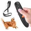 Novo Repelente Ultrassônico Mini para Cães Treinamento Cão Parar Latido Inteligente Portátil ao Ar Livre Autodefesa com Apito Treinamento Cão