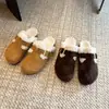 Série de Sapatos Peludos Birkenstock~Outono/Inverno 2026 Novidade Couro Bovino Fosco Solado Grosso Para Casa Ao Ar Livre Chinelos Peludos Birkenstock Quentes