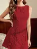2025 Novo Vestido Puff Ombro a Ombro Sem Alças Estilo Europeu e Americano Costas Abertas Slim Corte A Moda Feminina Vestido Tendência