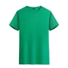 Camiseta de manga curta de algodão gelo personalizada de alta elasticidade para homens, corte solto, ombro caído, moderna, confortável, fresca, de secagem rápida, fábrica de roupas de verão