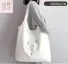 Bolsa de mano linda estilo japonés, suave y esponjosa, gran capacidad, estilo chaleco, bolsa de mano para exteriores