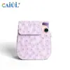 Adecuado para Bolso de Cámara con Diseño de Flores de Encaje para Instax Mini12/11/9, Funda Protectora para Cámara, Bolso de Hombro, Estuche de Almacenamiento para Cámara