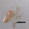 Lz Novos Acessórios para Nail Art Laço Zircônia Super Brilhante de Alta Qualidade Decoração de Unha Laço de Fita Acessórios de Unha Vestíveis