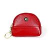 Monedero pequeño de piel auténtica para mujer, bonito monedero, nuevo, minimonedero de comercio exterior, monedero con doble cremallera