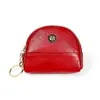 Monedero pequeño simple multicapa directo de fábrica para monedas, monedero de cuero, concha de doble cremallera, bolso pequeño para tarjetas para mujer Nuevo