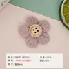 Fornecedor de Fábrica Botões Simples de Veludo Desenho Flor de Ameixa, Acessórios DIY para Roupas, Produtos Semi-Acabados, Atacado em Estoque