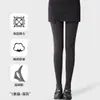 Medias nuevas de otoño/invierno para mujer de cintura alta con control de abdomen y levantamiento de glúteos, adelgazantes, forradas de vellón, engrosadas, cálidas, de longitud 3/4, capa base gris