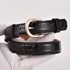 Nuevo Cinturón Fino Estilo Coreano para Mujer Falda Abrigo Jeans Cinturón Decorativo Multicolor Patrón de Cocodrilo Casual