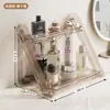 Prateleira Organizadora de Mesa de Maquiagem Personalizada, Prateleira Organizadora de Mesa de Alto Padrão, Prateleira Organizadora de Cosméticos Transparente de Múltiplas Camadas