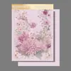 Pensamiento de Siete Colores Atmósfera Romántica de Brisa Nocturna Papel de Envoltura de Flores Dorado Estampado Arte Floral Floristería Papel de Envoltura de Flores Hecho a Mano DIY