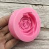 Nueva Promoción molde de silicona de rosa capullo de flor piedra aromática yeso para aromaterapia DIY fabricante de molde epoxi