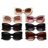 Gafas de Sol para Mujer con Montura Grande Rain Rain, Gafas de Sol Cat-Eye Modernas y Únicas, Nuevos Productos Transfronterizos Estilo Ins, Venta Directa de Fábrica