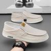 Nuevos Zapatos de Lona para Hombre 2025 Verano Casual Zapatos de Lino del Viejo Pekín Zapatillas de Pescador Hombres Perezosos Slip-On