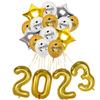 Venta caliente de Amazon temporada de graduación globo 2023 certificado de graduación decoración de escena de aula globo de película de aluminio felicidades globo