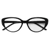 2024 nuevo marco de gafas ojo de gato color castaño lente plana para miopía color liso artefacto marco de moda