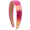 Diadema de dama con ala ancha de 3 cm transfronteriza diadema colorida creativa con lentejuelas personalidad presión para el pelo Joker accesorios para el pelo al por mayor