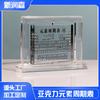 Tabela Periódica dos Elementos Transparente de Acrílico Personalizada com Ornamentos Embutidos e Placa de Display Rotativa Química de 118 Bits