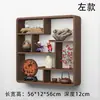 Prateleira de Exibição de Conjunto de Chá Montada na Parede em Madeira Maciça Estilo Chinês Novo, Armário Simples Moderno para Múltiplos Tesouros, Suporte Antigo