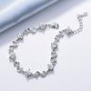 Wei Hua temperamento joyería para mujer pulsera plateada Corea amor apartamento amatista frijol rojo plateado platino comercio exterior al por mayor