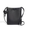 Bolso Cubo de Piel Genuina de Moda para Mujer 2026 Nuevo Verano Bolso Pequeño Cruzado Simple Bolso de Hombro para Teléfono de Piel Suave Casual