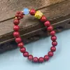 Pulsera de cinabrio boutique este año de vida pulsera de anillo único anillo liso doble valiente joyería para hombres y mujeres regalo fábrica al por mayor