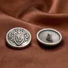 Botones Metálicos Estilo Chanel Vintage al por Mayor para Fabricantes con Acabado de Alta Gama, Botones para Traje Estilo Británico, Botones para Abrigo, Botones de Coser a Mano