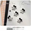 Joias para Unhas Gatinho Preto e Branco Desenho Animado Fofo Estéreo Hello Kitty Doce Cool Unhas Usáveis DIY Decorativas Pequenos Diamantes
