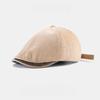 Chapéu de Veludo Cotelê Vintage Outono e Inverno Estilo Britânico Fashion Chapéu de Jovem Jornaleiro Estilo Japonês Arte de Rua Chapéu com Aba de Bico para Homens e Mulheres