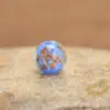 Petalo de Flor de Ciruelo Brillante de Colores Arena Dorada Cuentas de Vidrio Accesorios para Joyería DIY Accesorios para Collares de Mano Cuentas Sueltas Cuentas Redondas