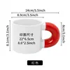 Alça colorida por sublimação, caneca robusta, caneca de cerâmica, xícara de café fofa e divertida, material em branco criativo para DIY