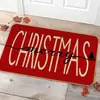 Felpudo Festivo de Navidad para Entrada, Resistente a la Suciedad, Resistente al Desgaste, Fácil de Limpiar, Felpudo para Baño, Absorción Rápida de Agua, Alfombrilla Antideslizante