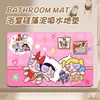 Alfombrilla de Piso de Barro Diatómico Las Chicas Superpoderosas Alfombrilla de Piso para Baño del Hogar Alfombrilla para Pies de Inodoro Absorbente de Agua Alfombrilla para Puerta de Entrada