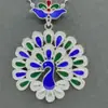 Accesorios de imán para refrigerador de la etnia Miao, piezas estilo chino de fénix y mariposa imitación plata, estilo étnico de plata Miao de nicho, pavo real, área escénica de Guizhou