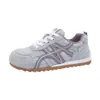 Zapatos de Entrenamiento Casuales Ligeros de Malla Simple Transpirable Púrpura Retro para Mujer 2026 Nuevo Otoño Malla Fina Alemanes