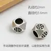 Plata Tibetana Flor Punteada Mini Poliedro Cuentas Sueltas Material para Manualidades Cuentas Espaciadoras Ventas Directas de Fábrica A
