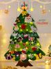 Árvore de Natal de Feltro Tecido Não Tecido Natal Crianças DIY Decoração de Natal Pingente Presente Ornamento Criativo Artesanal