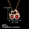 Colar Urso Inteligente Amor Novo Quente Colar Luxo Leve Design Personalizado Versátil Sem Desbotamento Acessórios de Aço Titânio