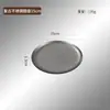 Lujo Ligero Retro Placa de Acero Inoxidable 304 Placa Dorado Nieve Disco Dorado Plato Plano Bandeja Estilo Industrial Plato de Cena de Alto Valor