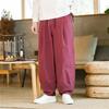 Calças de Linho Masculinas Frescas Soltas Hallen Calças Calças Rabanete Leggings Verão 2023 Calças Masculinas Estilo Chinês