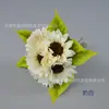Pintura al Óleo Girasol Flores Atadas a Mano, Girasoles de Seda Simulada, Arreglos Florales Estilo Pastoral para Mesa y Ventana, Accesorios de Fotografía