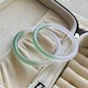 Pulsera de Calcedonia Mitad Montaña Mitad Agua Ágata de Montaña Lejana Brasileña Jingle Verde Aceite de Gama Alta Semilla de Hielo Alto Regalo para Mujer
