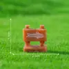 Figurillas en miniatura de la cultura Liangzhu, accesorios de decoración DIY para casitas de muñecas con tejado de paja, pequeños adornos de resina