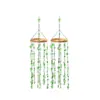 Bestseller transfronterizo Atrapasoles de Rama de Sauce de Cristal Natural decoración colgante de campana de viento de rama de sauce