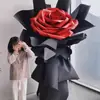 Adornos de Flores Artificiales de Rosa Grandes, Escaparates de Centros Comerciales, Toma de Fotos en Escenas de Bodas, Decoración de Puntos de Check-in de Celebridades de Internet