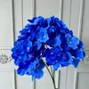 Arranjo de Flores Artificiais de Hortênsia para Casamento com 5 Peças Base para Arranjo de Flores em Salão de Casamento Hortênsia Macaron